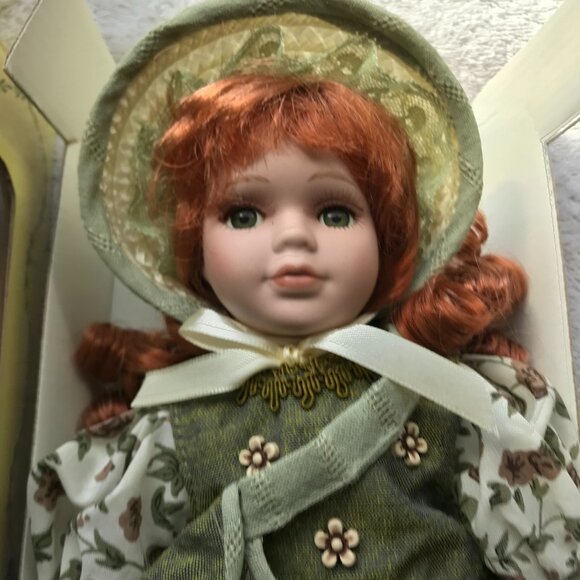 Vintage Limited Edition Porcelain Collector Doll 12" tall stand, clothes & shoes - Picture 1 of 12